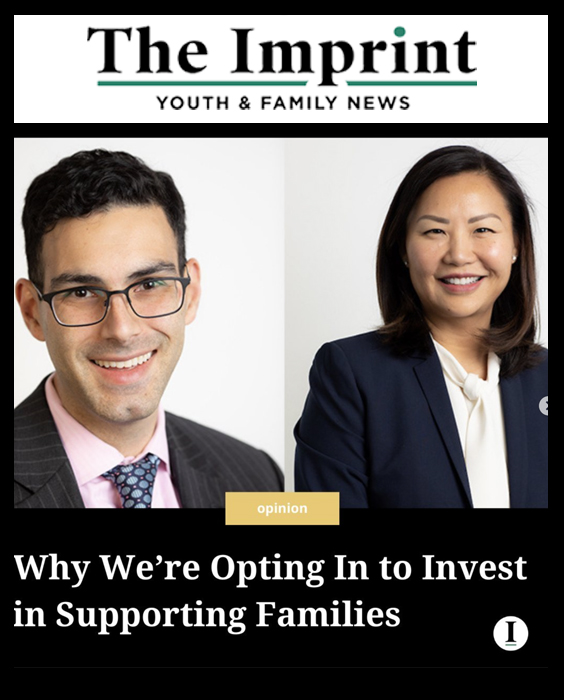 "Why We’re Opting In to Invest in Supporting Families," Write DDF President and CEO Sam Gill and Program Director for Child Well-being JooYeun Chang