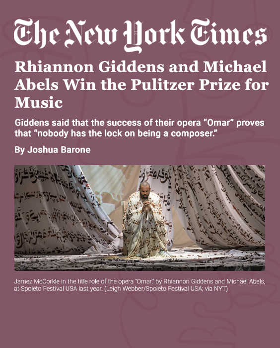 DDF-funded Opera Wins Pulitzer Prize in Music